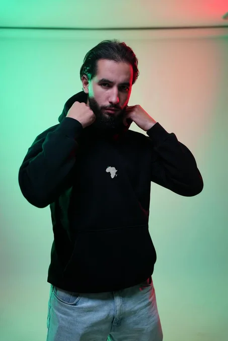 NEW MOROCCAN BLACK HOODIE