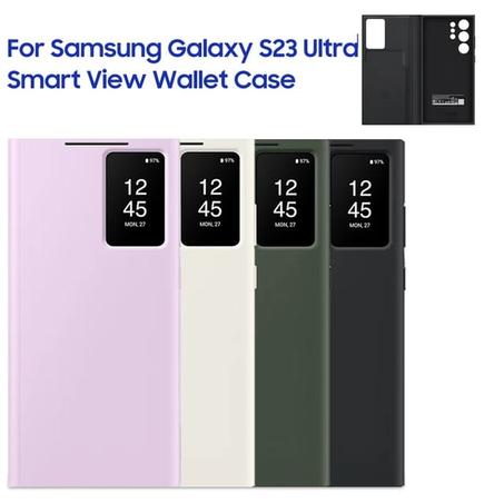Smart Veiw wallet Case For Samsung S23 Ultra