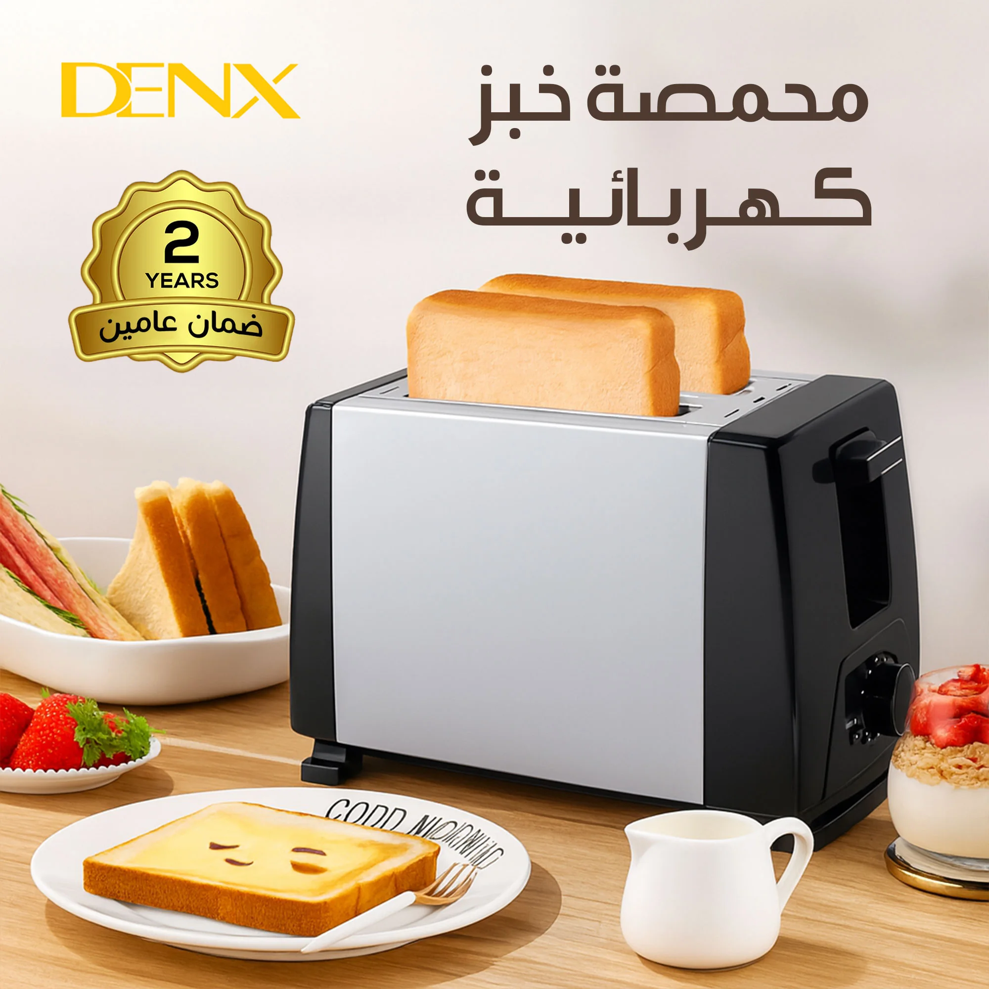 محمصة خبز كهربائية بضمان عامين