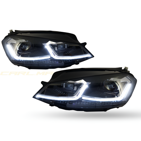 Volkswagen Golf 7 headlights, look 7.5