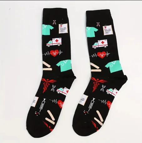 Chaussettes Noires Theme Sante et Medecine