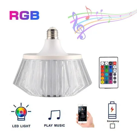 مصباح كريستال مع ريموت ونظام البلوتوث ''36 W''