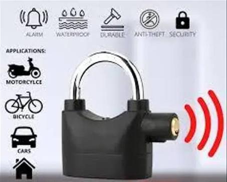 قفل أمان بصافرة إنذار لحماية الممتلكات