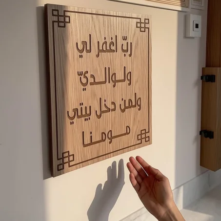 غطاء أنيق لعلبة الكهرباء "رب اغفر لي..."