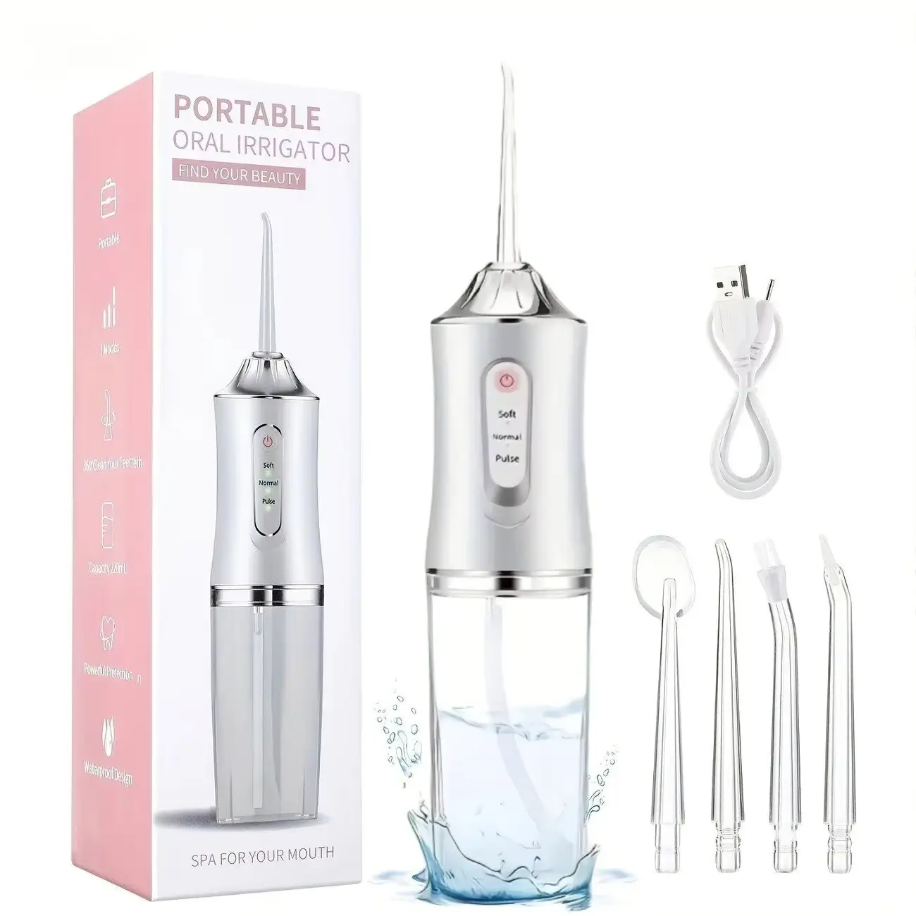 جهاز تنظيف الأسنان بضغط الماء 320ml