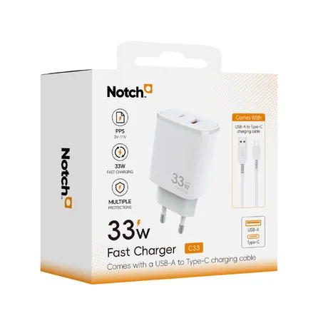 Chargeur NOTCH 33W GaN 2 Port