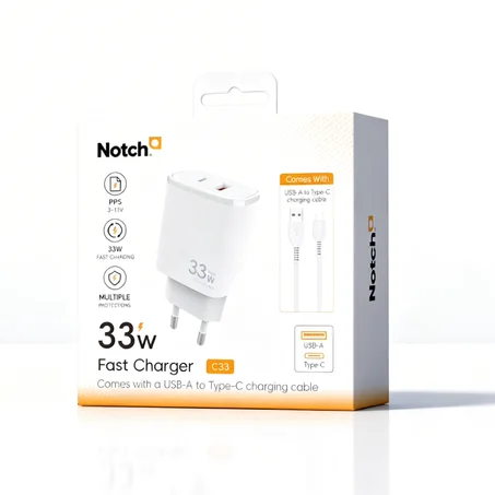 Chargeur NOTCH 33W GaN 2 Port
