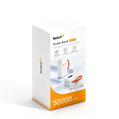 Power Bank NOTCH 50 000 mAh avec 3 câbles intégrés