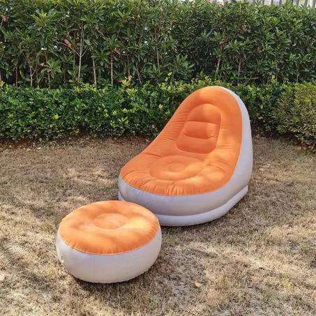 Canapé Lounge Gonflable avec Repose-Pieds – Confort & Style