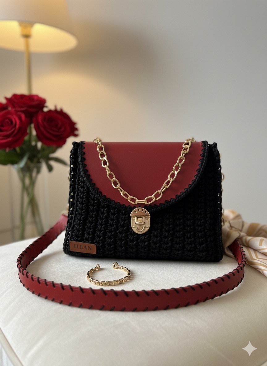 Le Sac Rouge qui Dure. Artisanat et Cuir Véritable.