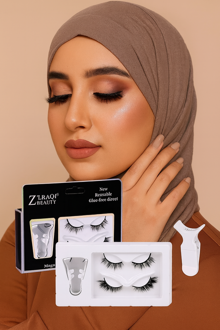 ملقط مغناطيسي احترافي لتركيب الرموش – أداة قابلة لإعادة الاستخدام لتركيب الرموش الطبيعية والاصطناعية بسهولة ودقة