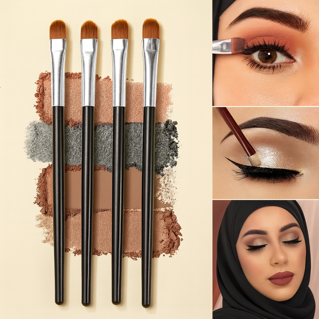 مجموعة فرش مكياج ناعمة وفاخرة للاستخدام الاحترافي – فرش أساس وبودرة وظلال عيون كابوكي للدمج والتوزيع بدقة | أداة تجميل عالية الجودة