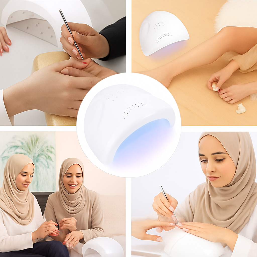 مصباح أظافر احترافي LED، جهاز تجفيف UV للأظافر الجل مع حساس ذكي، يعمل عبر USB لتجفيف جل UV وLED بسرعة
