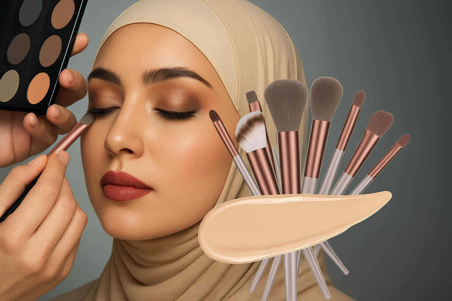 مجموعة فرش مكياج ناعمة وفاخرة للاستخدام الاحترافي – فرش أساس وبودرة وظلال عيون كابوكي للدمج والتوزيع بدقة | أداة تجميل عالية الجودة