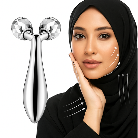 جهاز تدليك الوجه ثلاثي الأبعاد لإزالة التجاعيد وشد البشرة | مدلك يدوي احترافي بتصميم حرف Y