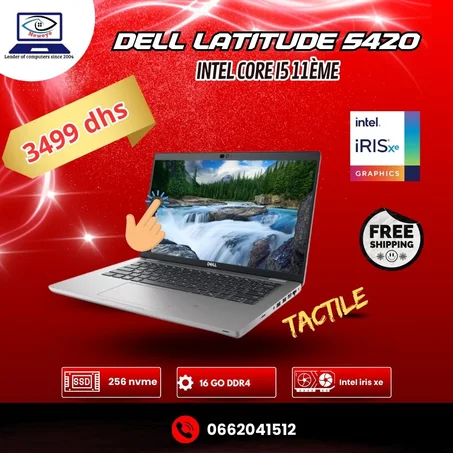 Dell latitude 5420 intel core i5 11ème génération 16/256 Tactile