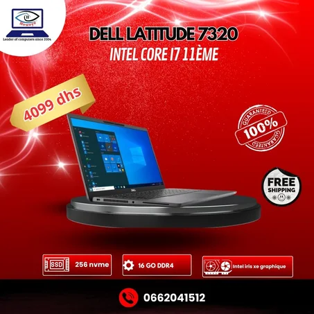 Dell latitude 7320 intel core i7 11ème génération 16/256