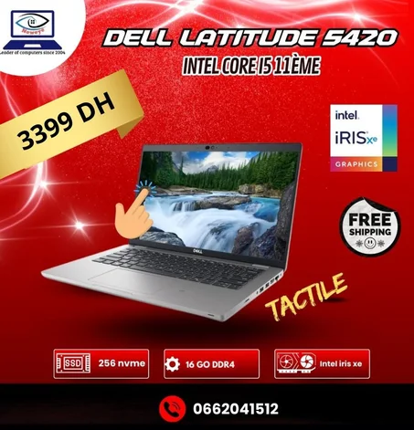 Dell latitude 5420 intel core i5 11ème génération 16/256 Tactile