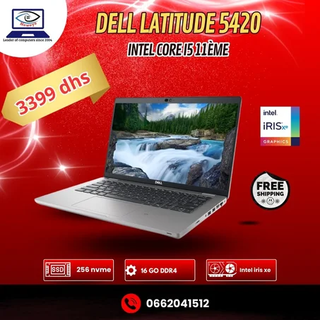 Dell latitude 5420 intel core i5 11ème génération 16/256