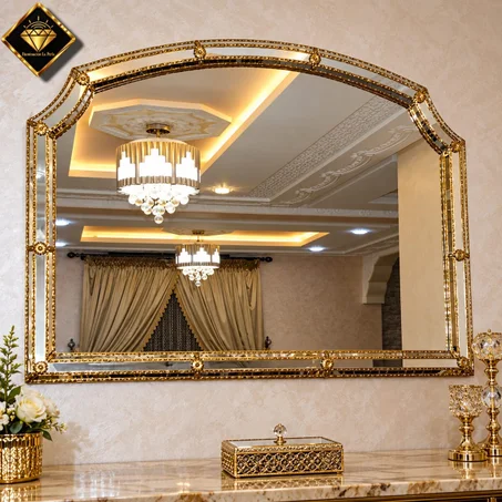 مرآة من النحاس المقاس العرض 120 سم - الطول 80 سم