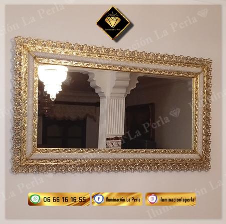 مرآة من النحاس والكريستال 💯