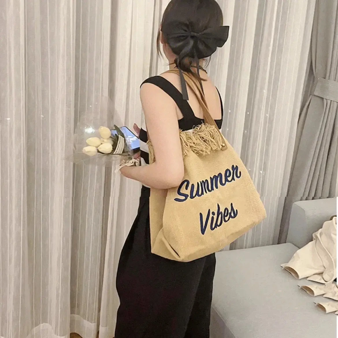 🌞 Sac Cabas Oversize « Summer Vibes »