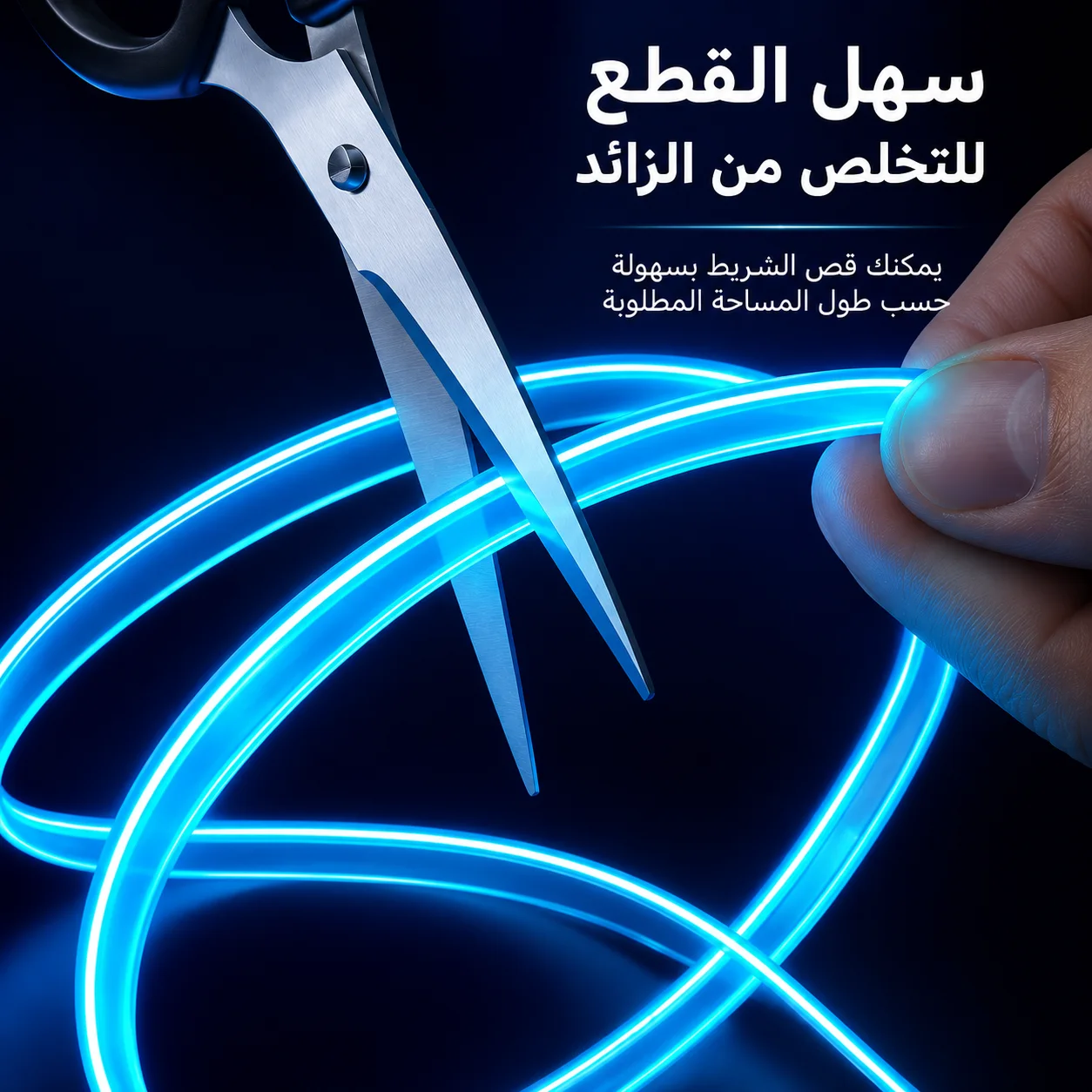 شريط إضاءة النيون الداخلي للسيارة