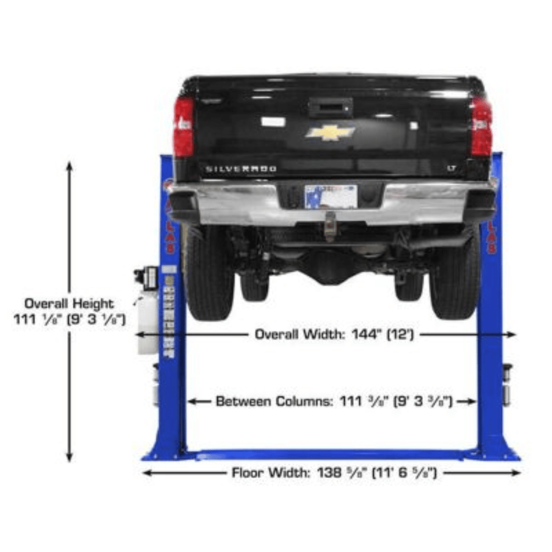 ATLAS Platinum PVL9BP 9000 lb Certified Baseplate Lift