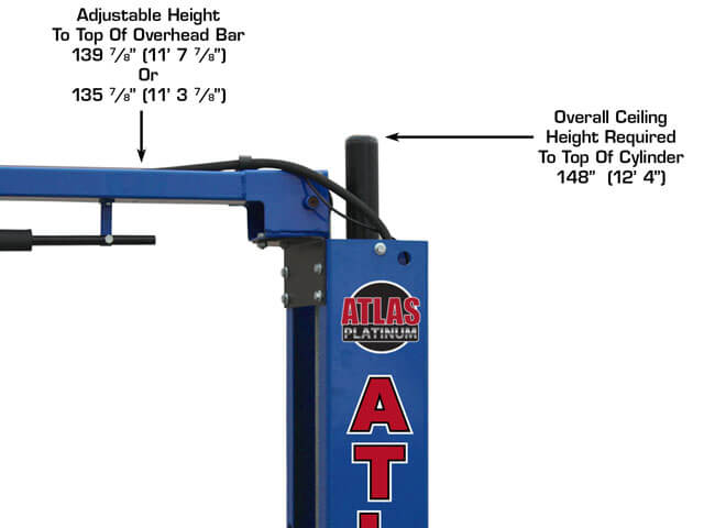 ATLAS Platinum PVL10 ALI Certified 10,000 lb Overhead Lift