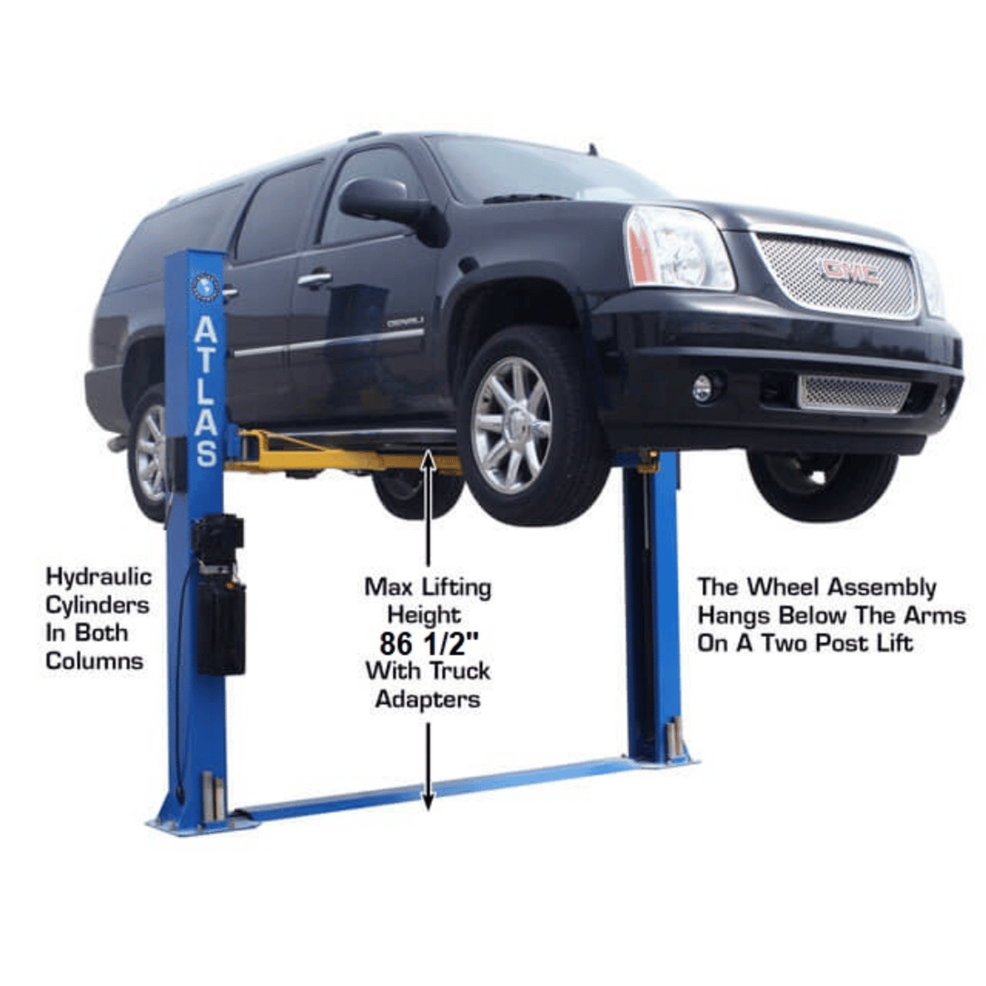 Atlas BP8000 8,000 lb Capacity Baseplate 2-Post Lift