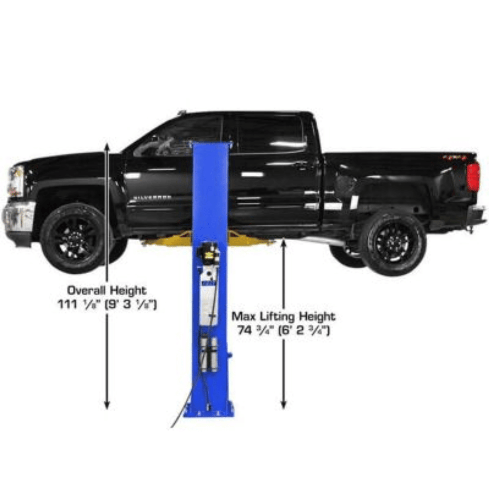 ATLAS Platinum PVL9BP 9000 lb Certified Baseplate Lift