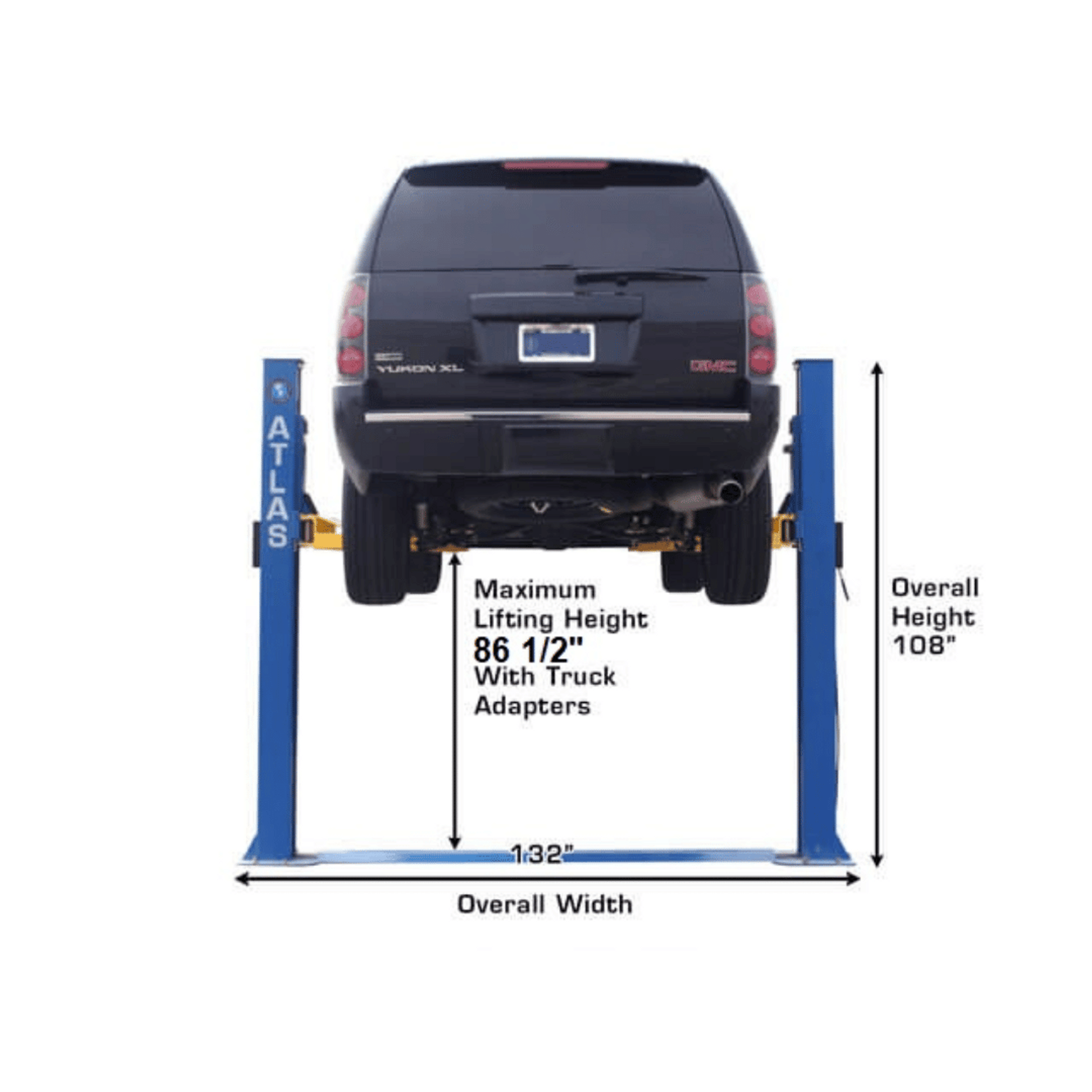 Atlas BP8000 8,000 lb Capacity Baseplate 2-Post Lift
