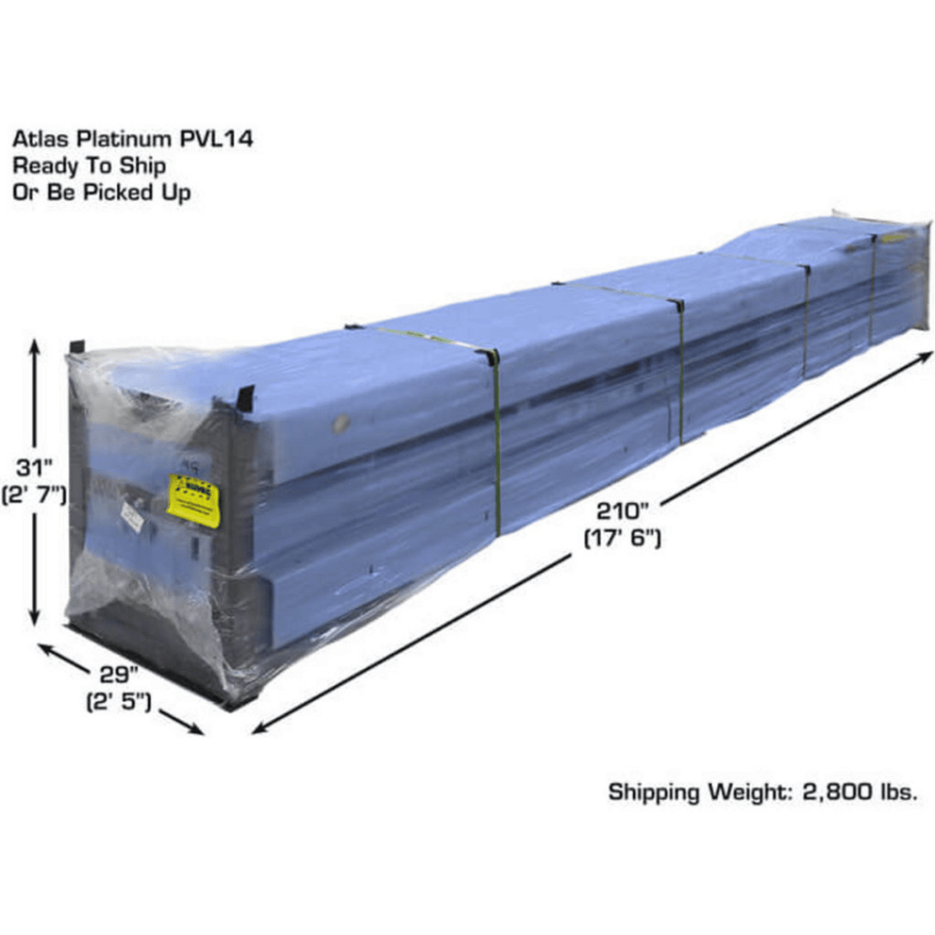 ATLAS Platinum PVL14 ALI Certified 14,000 lb 4 Post Lift