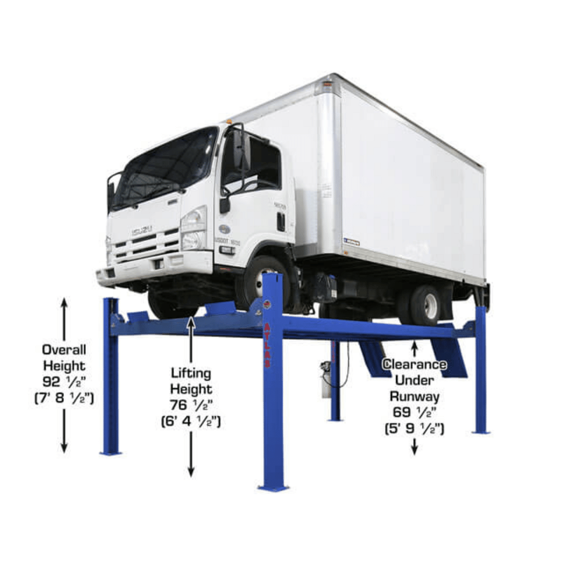 ATLAS Platinum PVL14 ALI Certified 14,000 lb 4 Post Lift