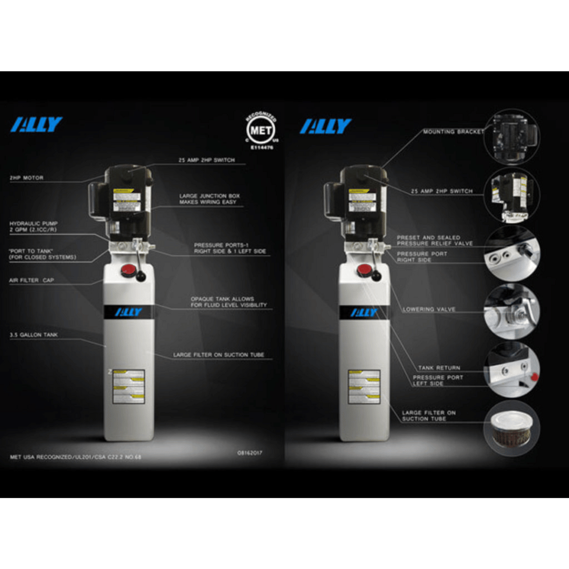 ATLAS Platinum PVL14 ALI Certified 14,000 lb 4 Post Lift