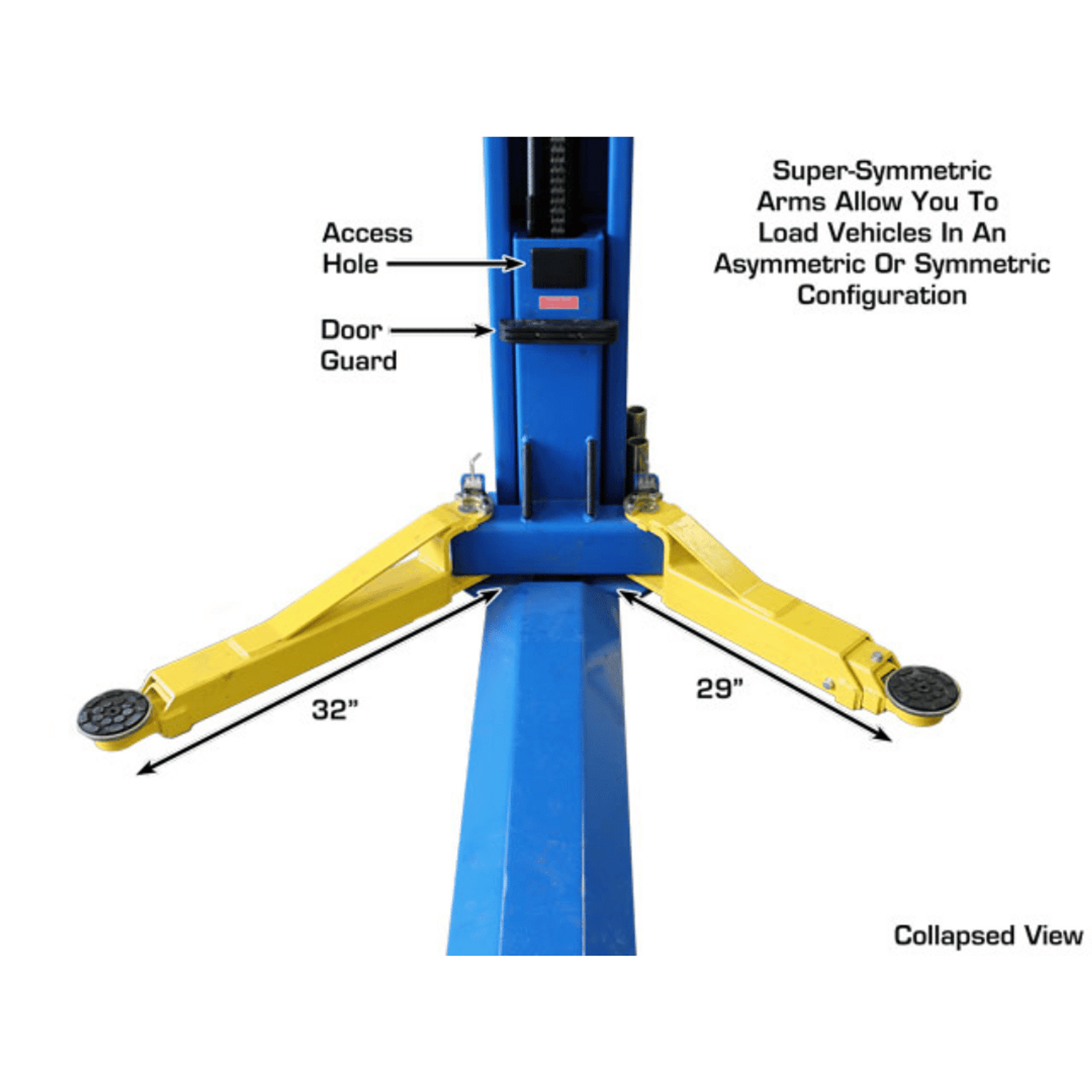 Atlas BP8000 8,000 lb Capacity Baseplate 2-Post Lift