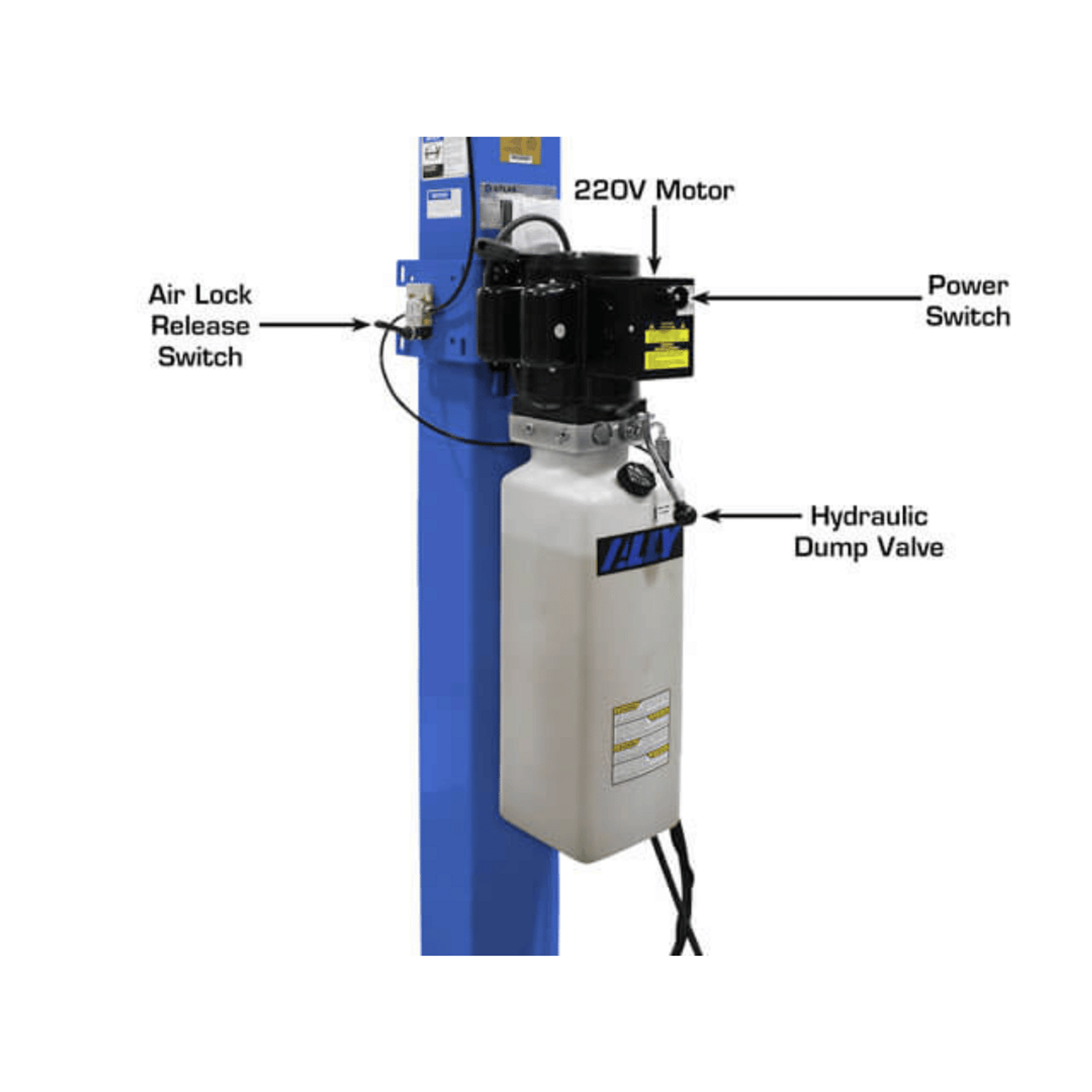 ATLAS Platinum PVL14 ALI Certified 14,000 lb 4 Post Lift