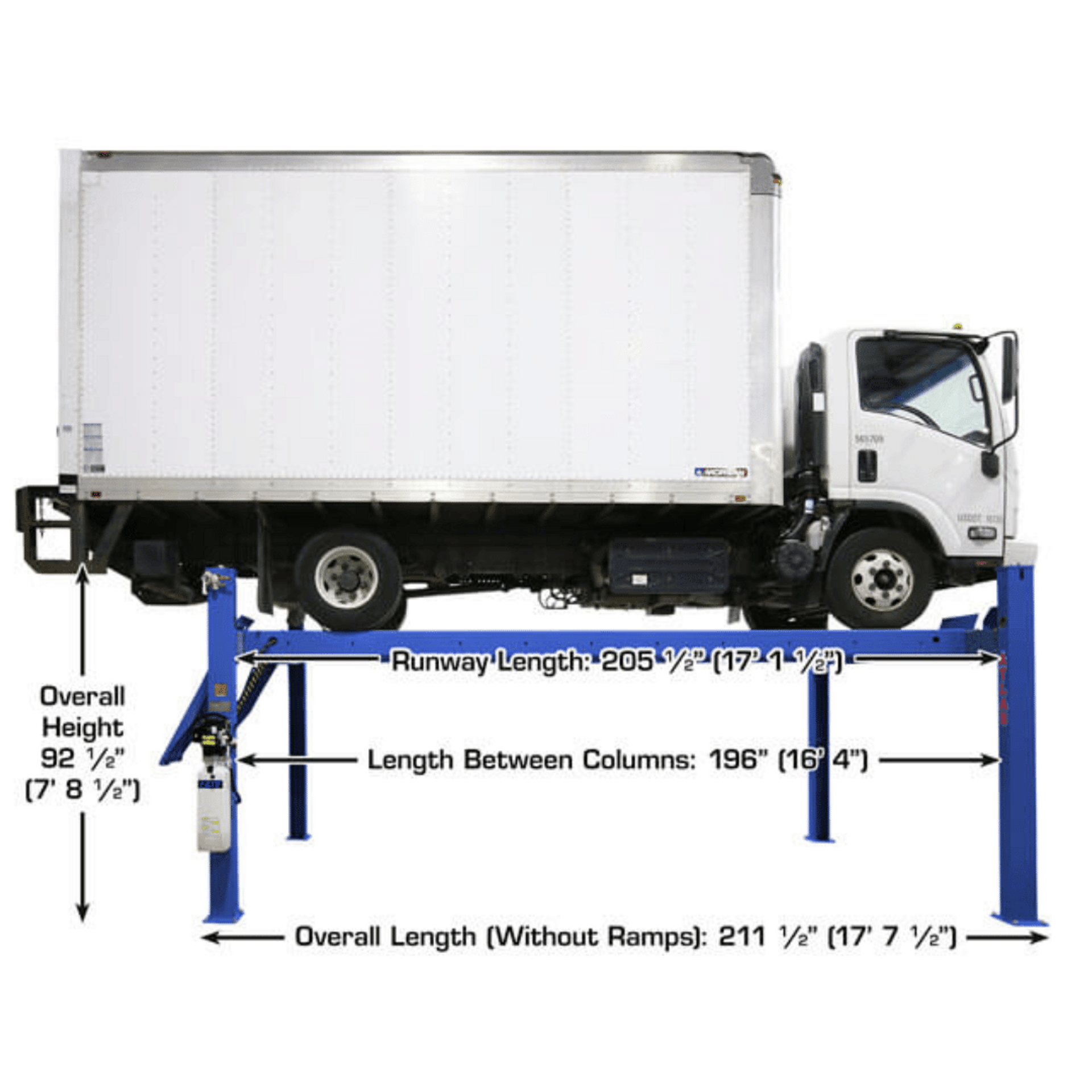 ATLAS Platinum PVL14 ALI Certified 14,000 lb 4 Post Lift