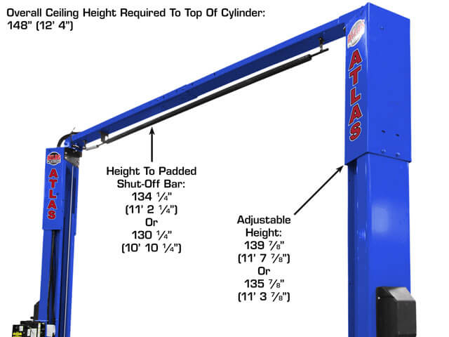 ATLAS Platinum PVL10 ALI Certified 10,000 lb Overhead Lift