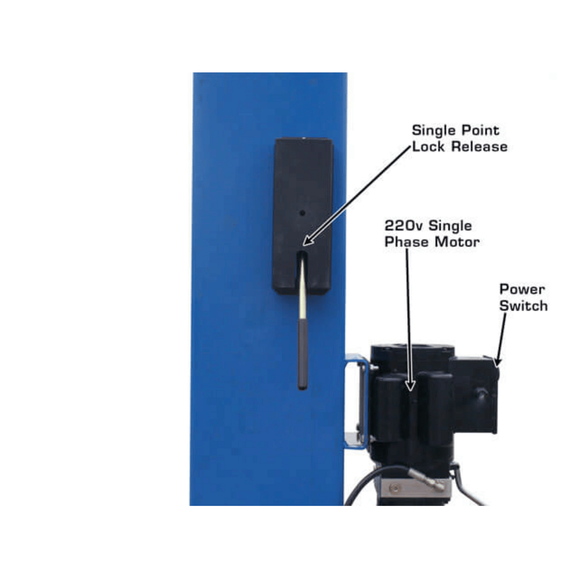 Atlas BP8000 8,000 lb Capacity Baseplate 2-Post Lift