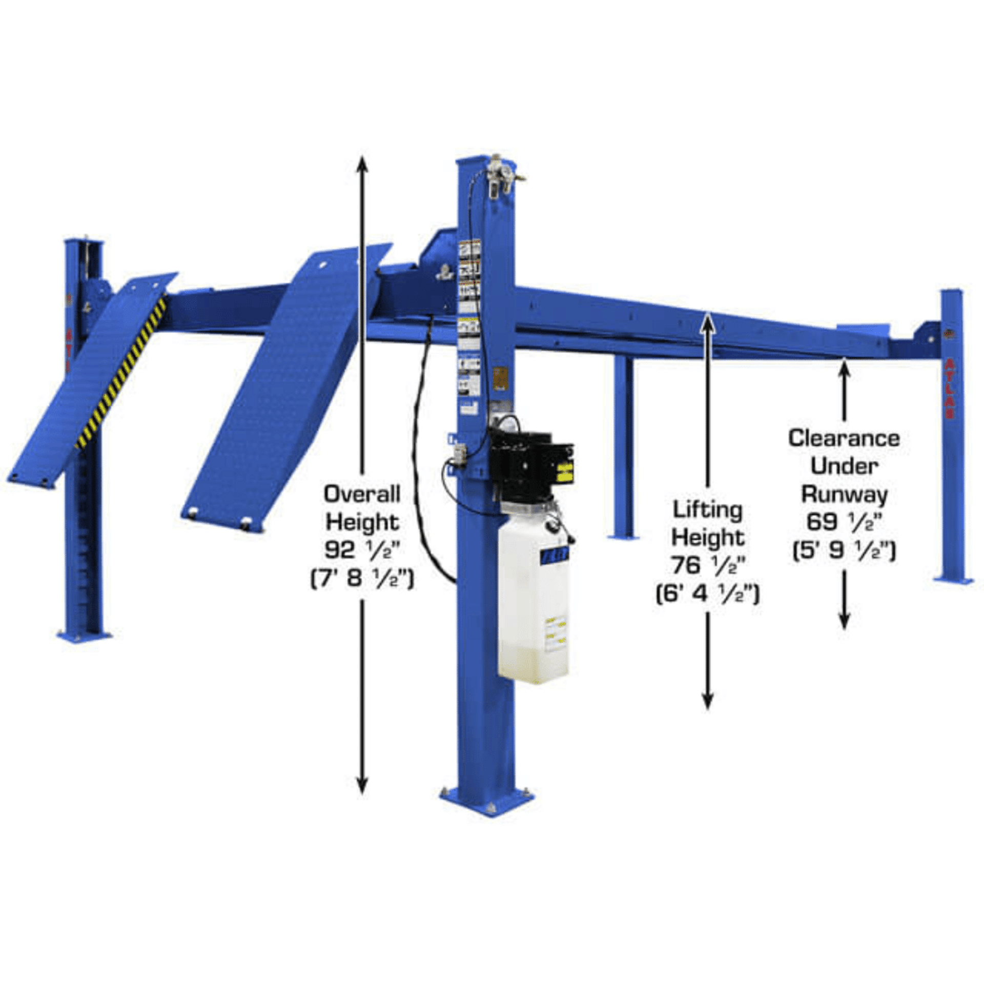 ATLAS Platinum PVL14 ALI Certified 14,000 lb 4 Post Lift