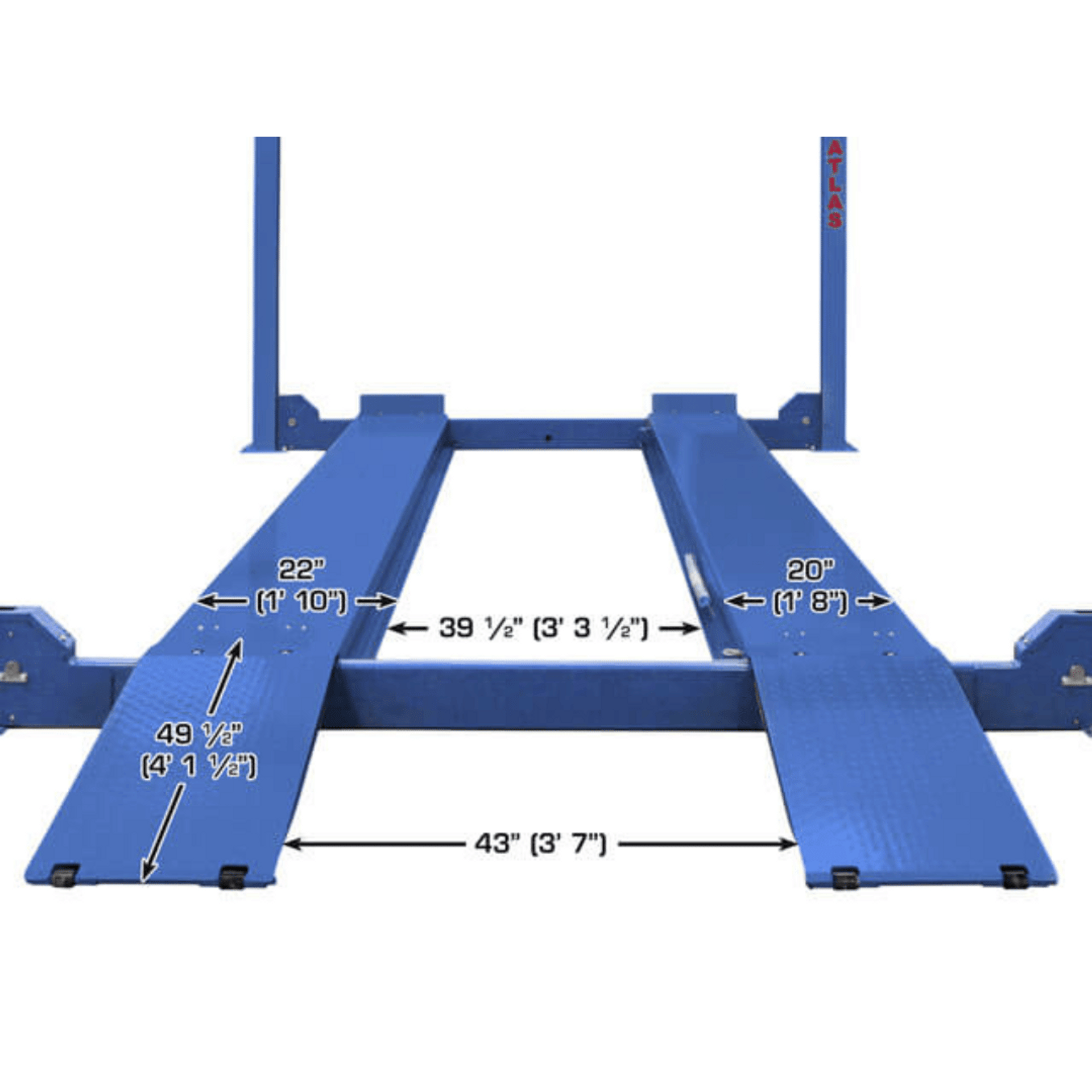 ATLAS Platinum PVL14 ALI Certified 14,000 lb 4 Post Lift