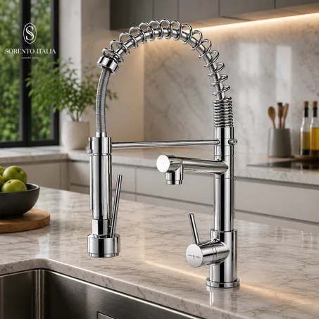 Robinet de Cuisine Chef Sorrento Rosol – Double Sortie Premium
