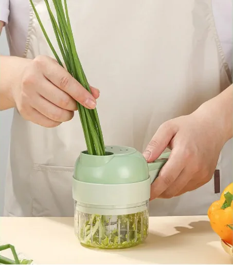 قطاعة الخضار الكهربائية 4 في 1