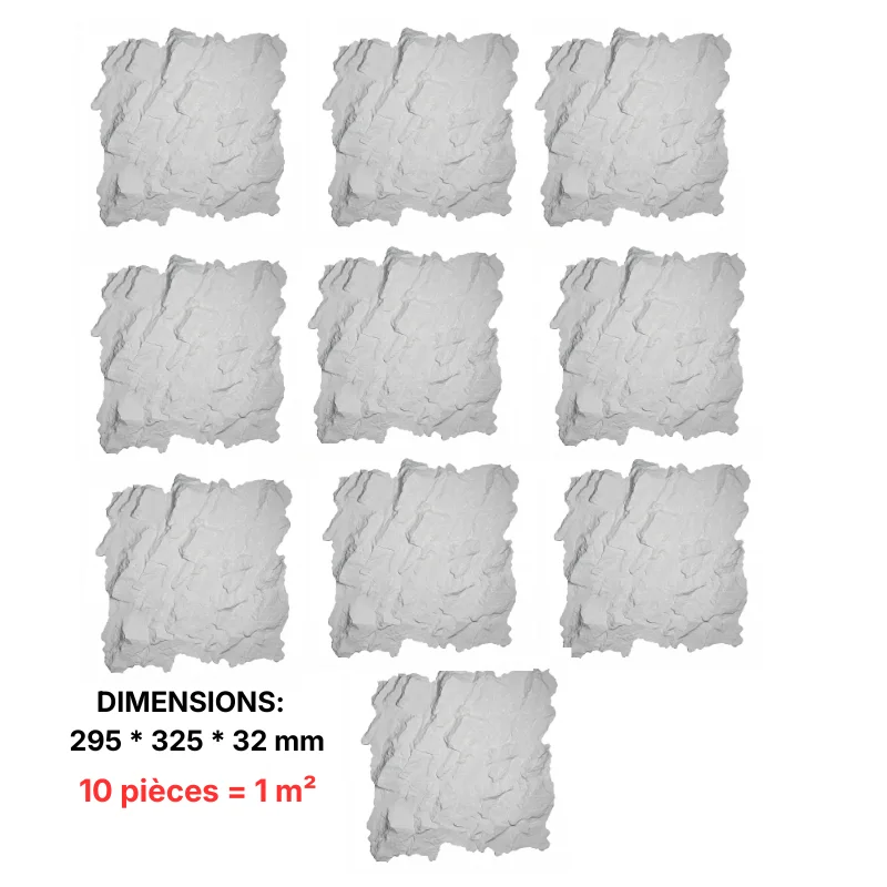 Panoramik Plâtre-Revêtement murale 3D en plâtre