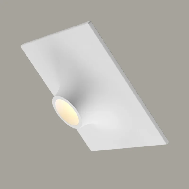 Spot Encastré Invisible Trimless Carré – 14×14 cm (Pour Lampe GU10)