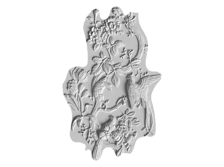 Envol Floral-revêtement murale 3D en plâtre