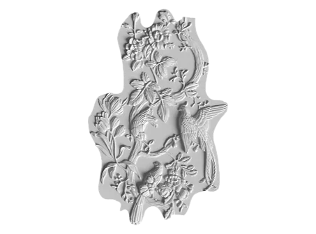 Envol Floral-revêtement murale 3D en plâtre