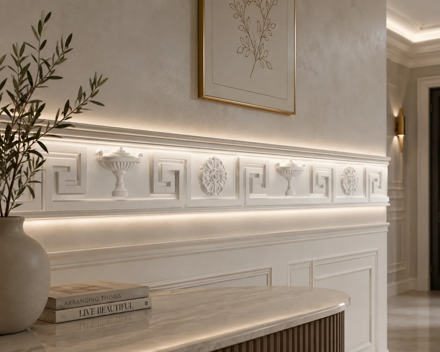 Moulure Décorative Classique – Intérieur & Extérieur