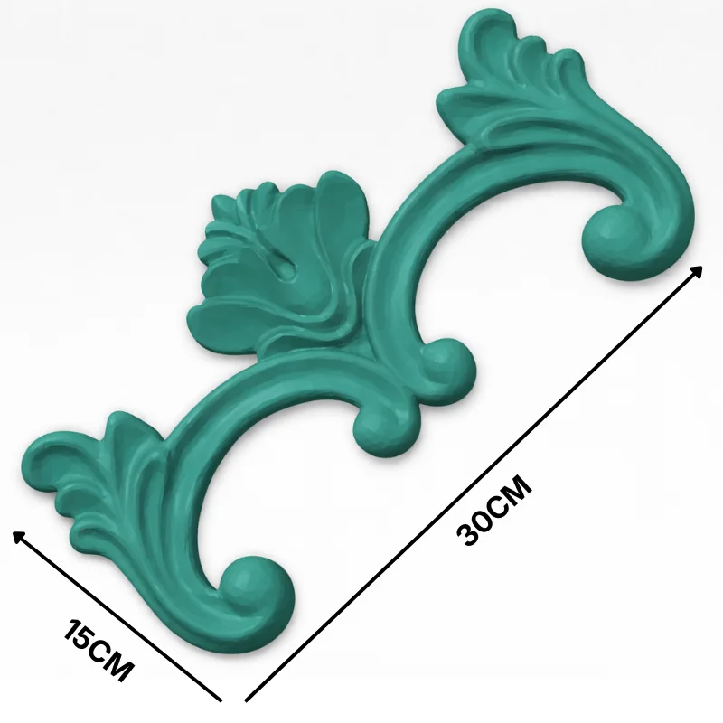 Arabesque Élégance – Ornement Mural en Plâtre